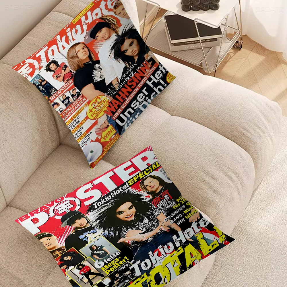 Tom Kaulitz Tokio Hotel Pillow Cover For Bedroom Room And Living Room Sofa Decorative Cushion Cover