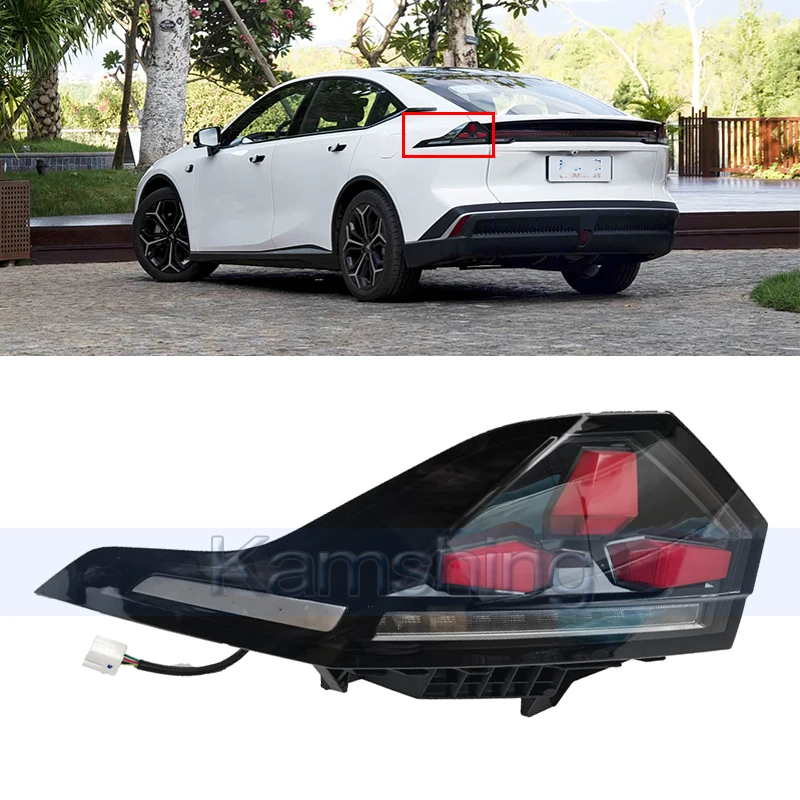 Kamshing Rear Bumper Taillight For Changan Deepal SL03 2022-2024 Taillamp Signal Lamp Rear Brake Light Reverse Light