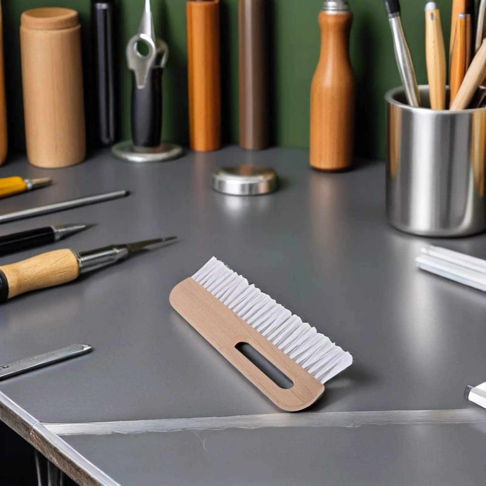 

Кисть для обоев с деревянной ручкой, инструмент для разглаживания, мягкая щетина, для нанесения самоклеящихся виниловых покрытий, для ремонта дома