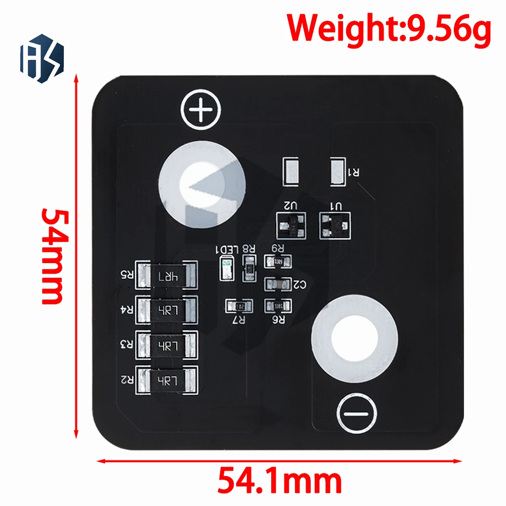 2.8V 3000F Super Capacitor แรงดันไฟฟ้า Stabilization Protection Board 5.4*5.4 ซม.Regulator Balance Board Super Farad Capacitor