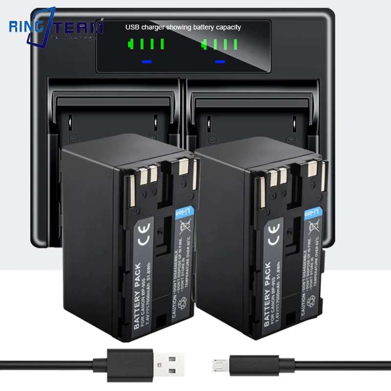 2X BP-955 BP955 BP-975 bateria + wyświetlacz LCD podwójne USB szybki ładowarka do canona XF100 XF300 XF305 GL2 XH A1 XH A1S XH G1 XL2 XL H1A XL H1