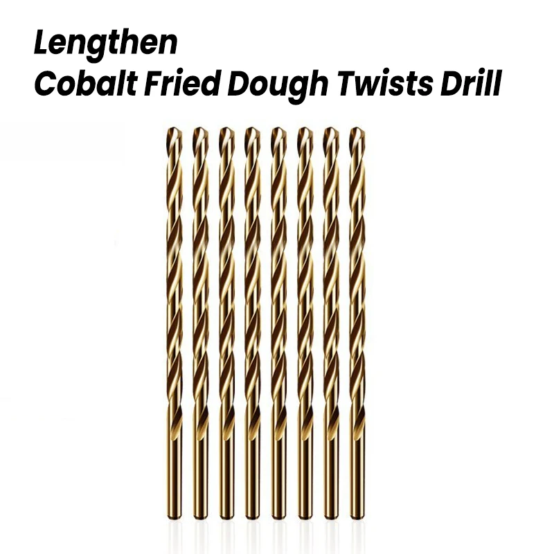 Cobalt contained lengthened Twist Drill High strength super long stainless steel special drilling bit Part Tools