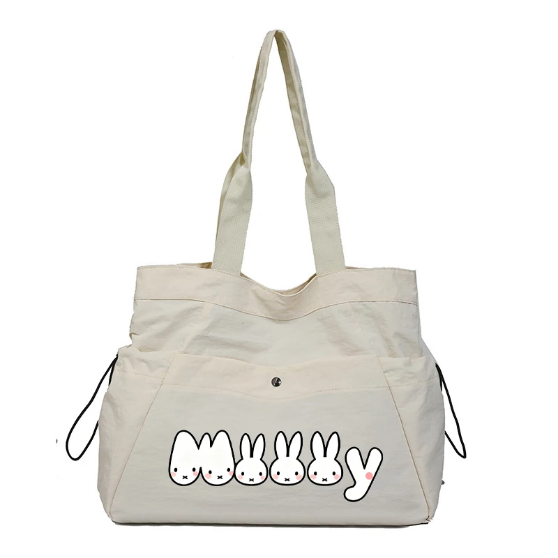 حقيبة كتف Miffy Minimalist مطبوعة ذات سعة كبيرة وخفيفة الوزن للنساء أثناء التنقل من نسيج النايلون المقاوم للماء #2