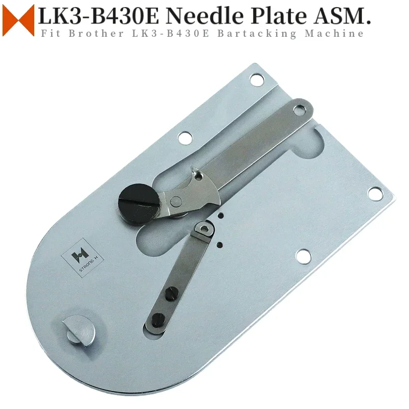 S38015-001 Needle Plate ASM. Fit Brother LK3-B430E, B434E, B438E, KE-430C, 436C, BE-438C Bartacking Sewing Machine Thread Cut