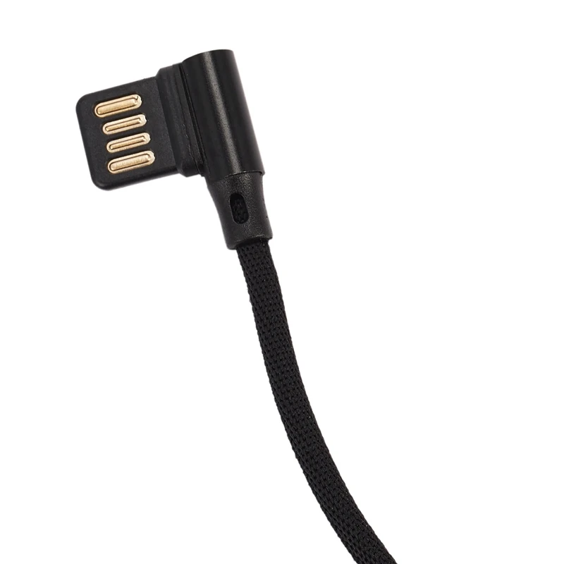 15Cm Micro- Usb 5Pin Right Angle To Left Right Angle 90 Degree Usb 2.0 Dual Elbow Data Charging Cable For Tablet & Phone V8