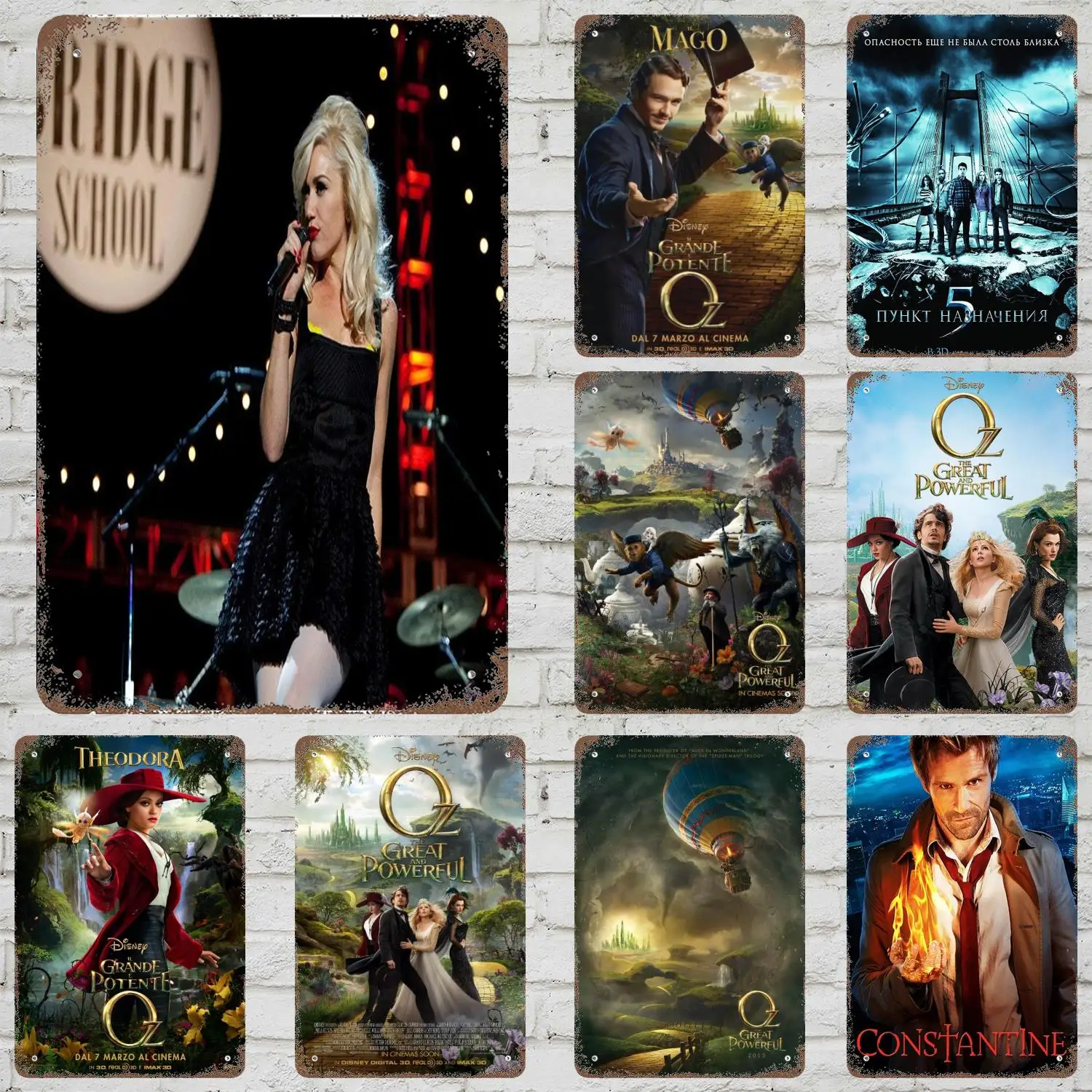 

MINISO Oz The Great And Powerful Retro Vintage Tin Sign Poster Decorative Plaque Metal Plate Wall Decor