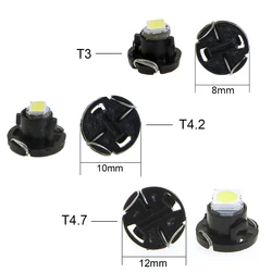 10 stks/set Dashboard verlichting T3 T4.2 T4.7 Auto LED Neo Wedge Schakelaar Radio Klimaatregeling Lamp Instrument Dash Indicator Ac Panel L