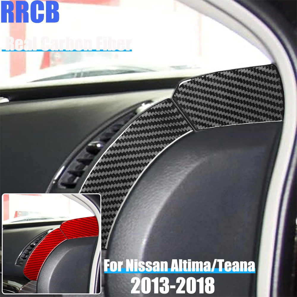 

Real Carbon Fiber Car Accessories Air Vent Trim Soft Cover Sticker For Nissan Altima/Teana L33 2013 2014 2015 2016 2017 2018
