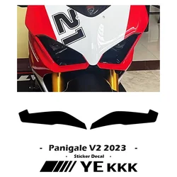 Pegatina frontal de carenado para coche, calcomanía de flor para Ducati PANIGALE V2 V2R V2S 2023 Bayliss 20 ° aniversario