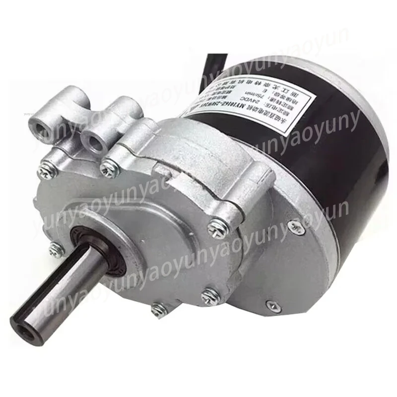 250w 24v Low Speed Brush Motor with Extended Shaft DC Gear Brush Motor for Wheelchair