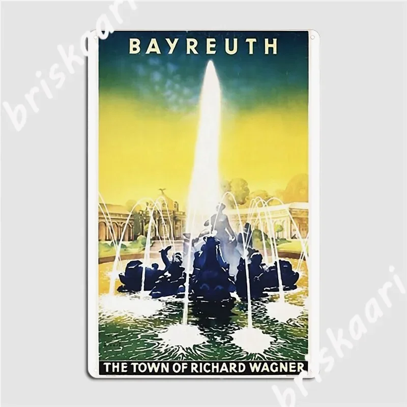 Bayreuth, The Town Of Richard Wagner Metal Signs Cinema Living Room Party personalized Tin sign Posters