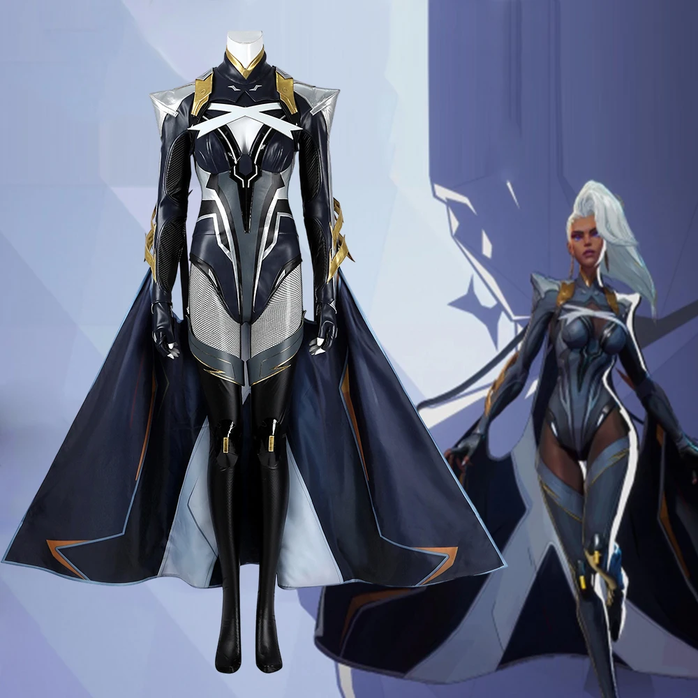 لعبة المنافسين تأثيري العاصفة زي المرأة فانتازيا معركة موحدة البدلة تمويه أورورو مجموعة كاملة هالوين كوميك كون المحارب وتتسابق