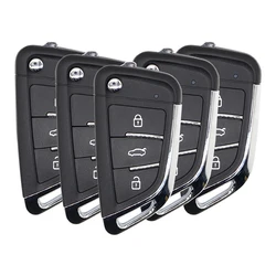 AIK 5pcs Universal Car Remote Key Fob New Design 3 Buttons for K3 machine Tool Key DIY Remote Control Keyless Replacement