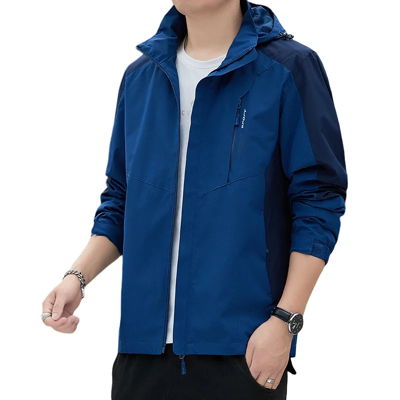 2025 الخريف الشتاء سترة واقية جاكيتات للرجال مقنعين رحلة ملابس عصرية المرقعة جودة عالية #4