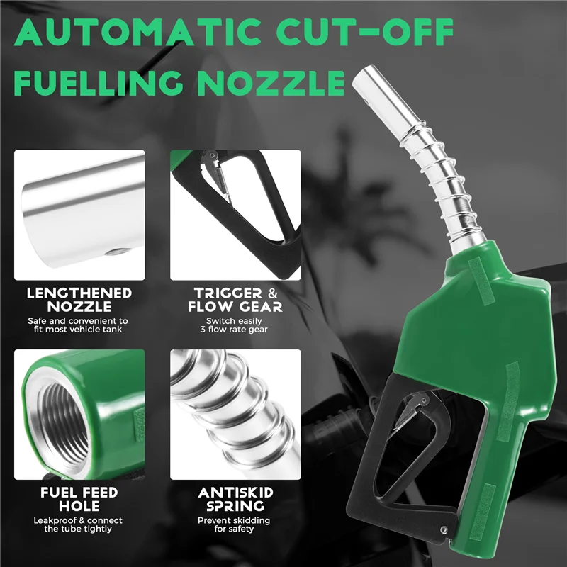 

AU34-Fuel Refilling Nozzle Automatic Cut-Off Fuelling Nozzle Fuel Oil Dispensing Tool Oil Water Refueling