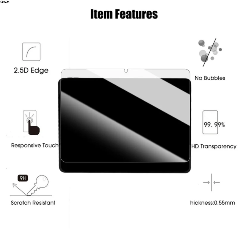 1-2 szt. Szkło Hartowane 9H do Xiaomi Redmi Pad 11 cali HD Przezroczysta Folia Ochronna na Ekran Odporna na Zarysowania do Redmi Pad 2 Pro 12,1 cala — zdjęcie produktu 6