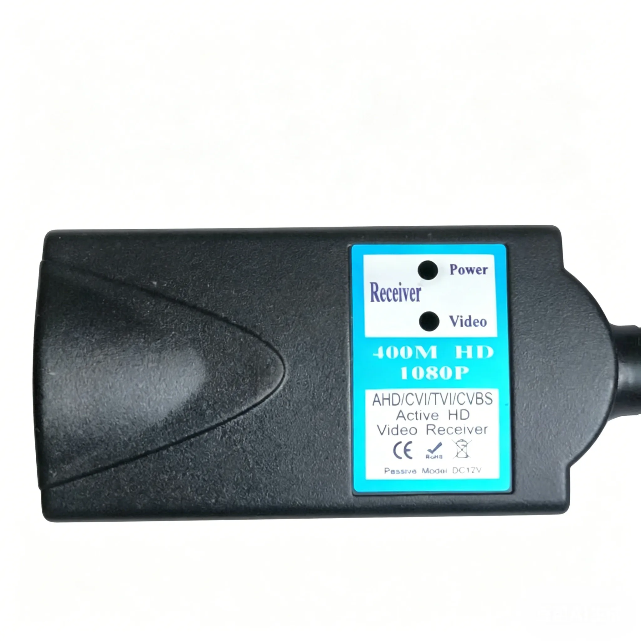 HD Active Video Balun Transmit Pal/NTSC CVI/TVI/AHD/CVBS Video Signal via UTP DC 12V Power Supply Up to 400m for Camera