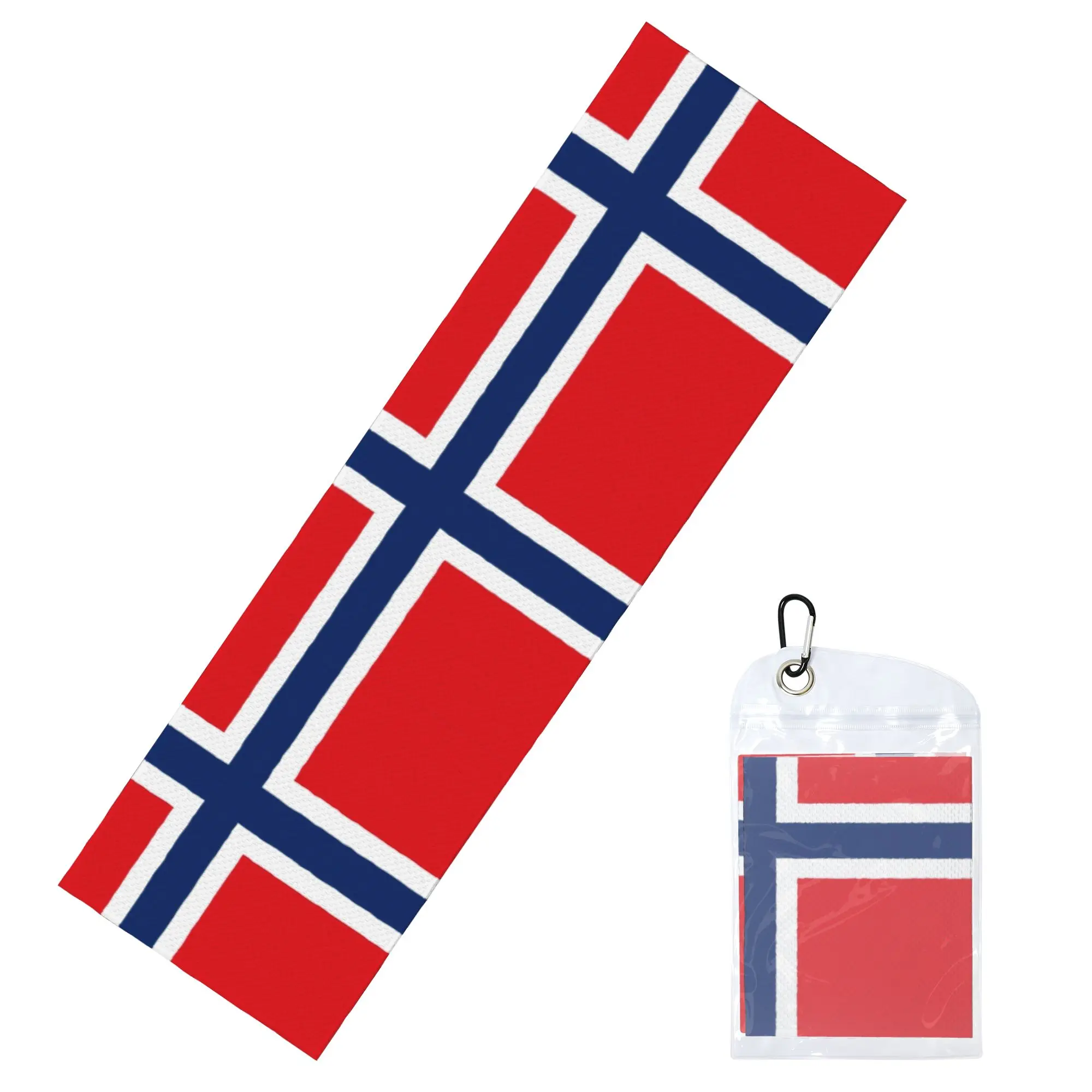 Norway Norwegian Flag Cold Exercise Towel   Super Soft Breathable Instant Cooling Towel Yoga Towels