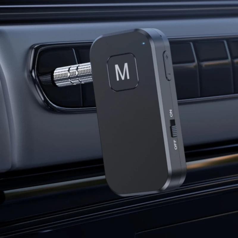 Bluetooth-compatible Transmitter Receiver 2 in 1 5.2 Bluetooth-compatible Aux Adapter Portable Adapter for MP3 Player 41QA