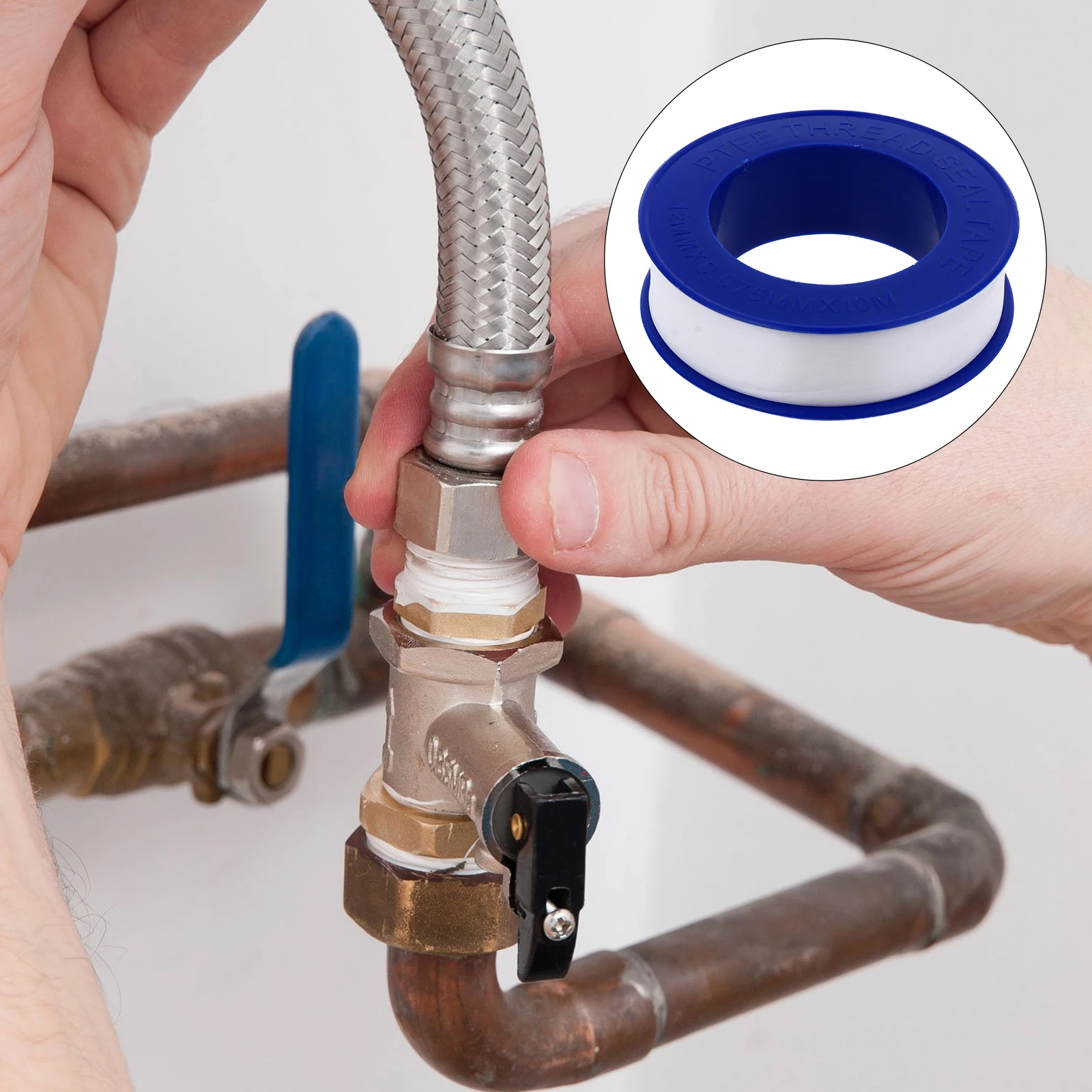 

30Pcs PTFE Thread Seal Tape Duct Tape Plumbing Supplies Tape Moisture Resistant Pipe Sealant