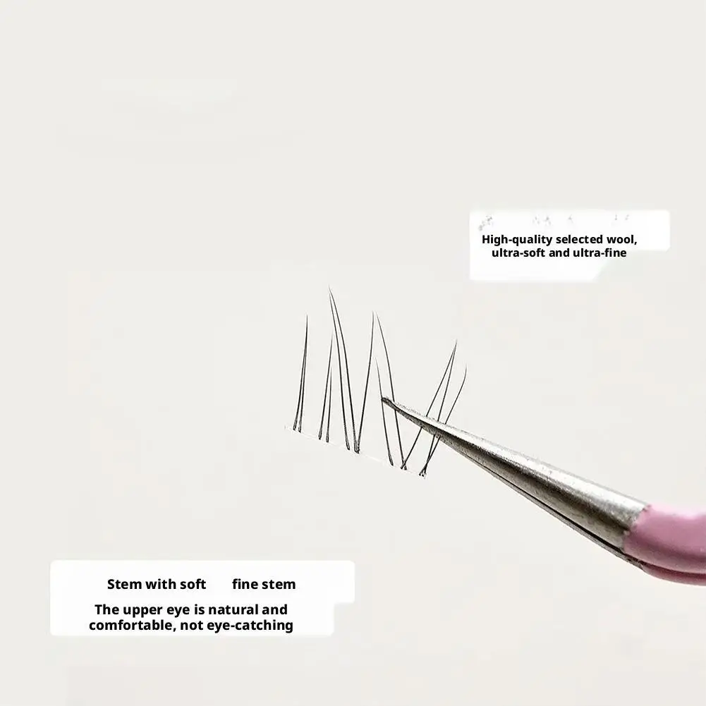 접착제 없음 자체 접착 가짜 속눈썹 폭스 아이 효과 가짜 속눈썹 두꺼운 날개 달린 만화 눈 속눈썹 매일 사용