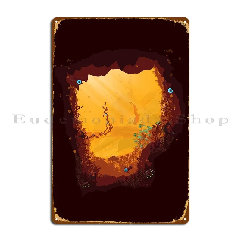 Pewdiepie Subnautica металлический знак клуб на заказ классический настенный декор бар пещера жестяная вывеска плакат