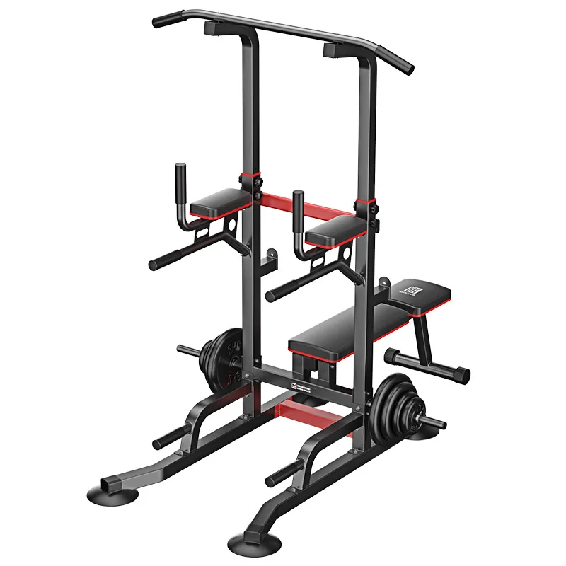xe-Indoor Fitnessgeräte Power Tower mit Hantelbank Klimmzugstange Dip-Station Fitnessausrüstung Fabrikverkauf%