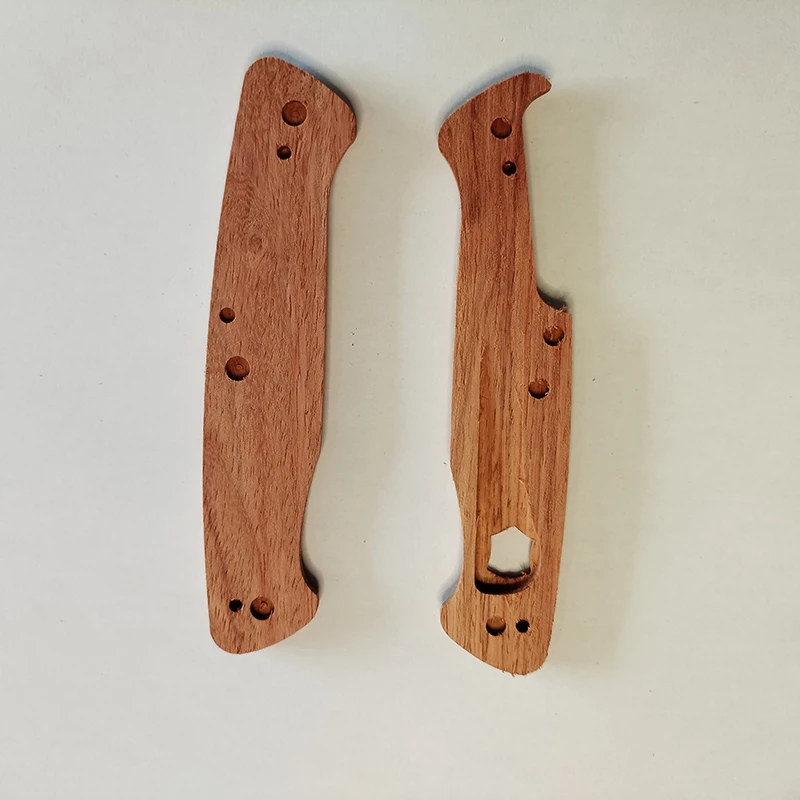 1 Pair Natural Solid Wood Material Knife Handle Patches Scales FOR 130MM Victorinox Delemont RANGER Series 0.9663.MC Accessories