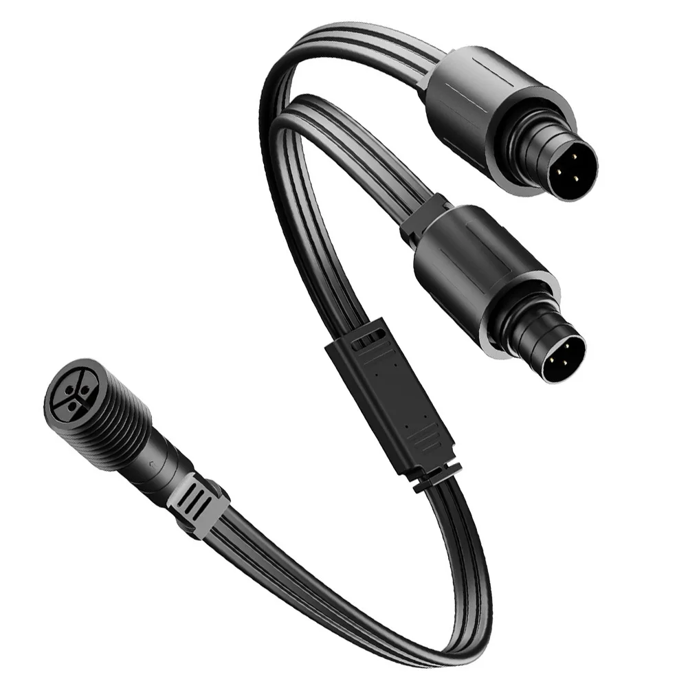 

Outdoor Splitter Y-Type Splitter For Christmas Lighting IP65 Waterproof Rating 100 Oxygen-free Copper 300V Voltage Rating