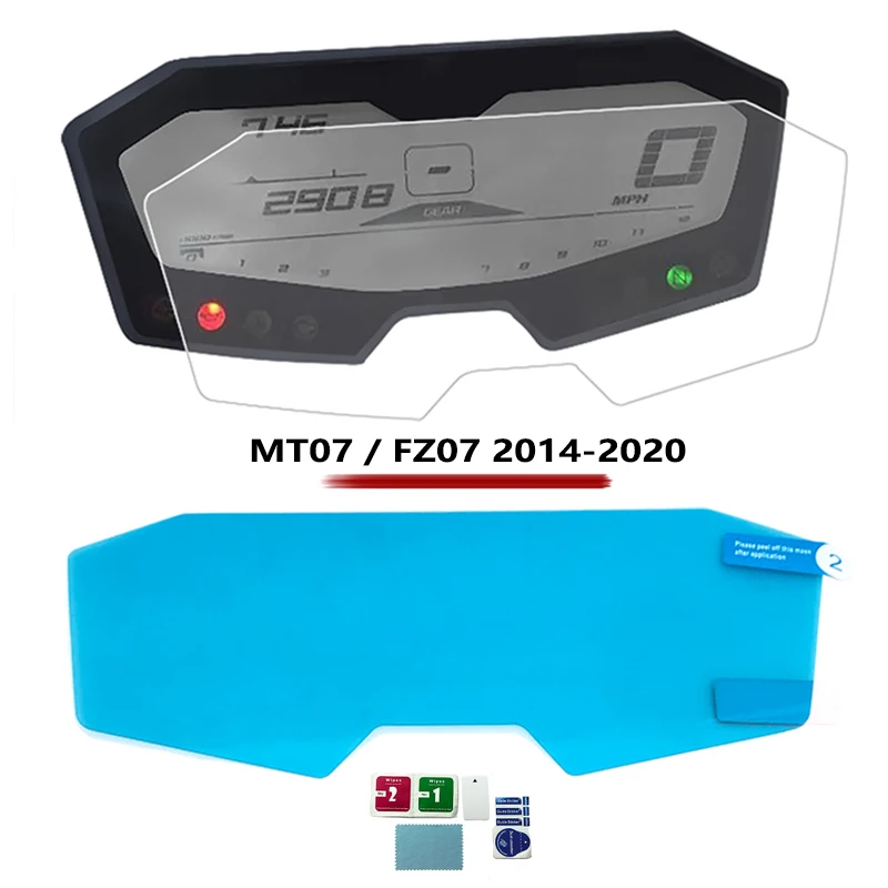 Motorrad Cluster Scratch Cluster Bildschirm Schutz Film Schutz Für Yamaha MT 07 MT 07 MT-07 FZ 07 FZ 07 FZ-07 2014-2020 2019