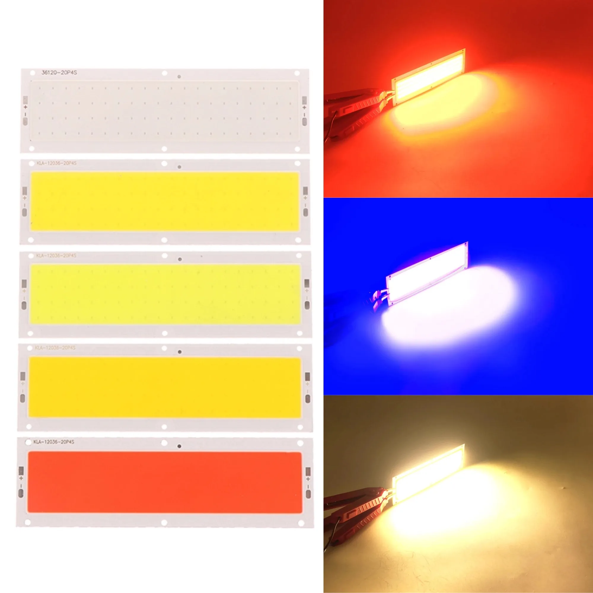 

120*25mm DC 12V LED COB 10W Chip Light Source Strip Bulb Panel Cold White Natural White Warm White For DIY Lamp Accessories