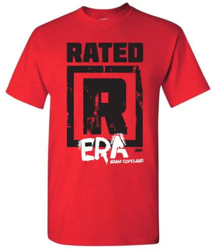 Adam Copeland R wrestling T-SHIRT - XS-5XL - era ELITE AEW All Rated Red