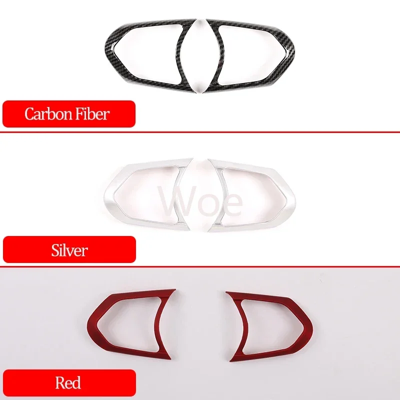 WoeRed For BMW F20 F22 F21 F30 F32 F33 F36 F06 F12 F13 X5 F15 X6 F16 M-Sport ABS Steering Wheel Decoration Frame Trim