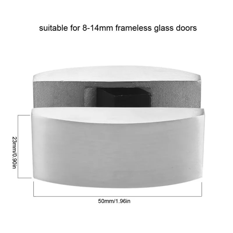 304 Stainless Steel Floor Bottom Guide Replacement For Frameless Sliding Glass Doors Hardware Floor Guide