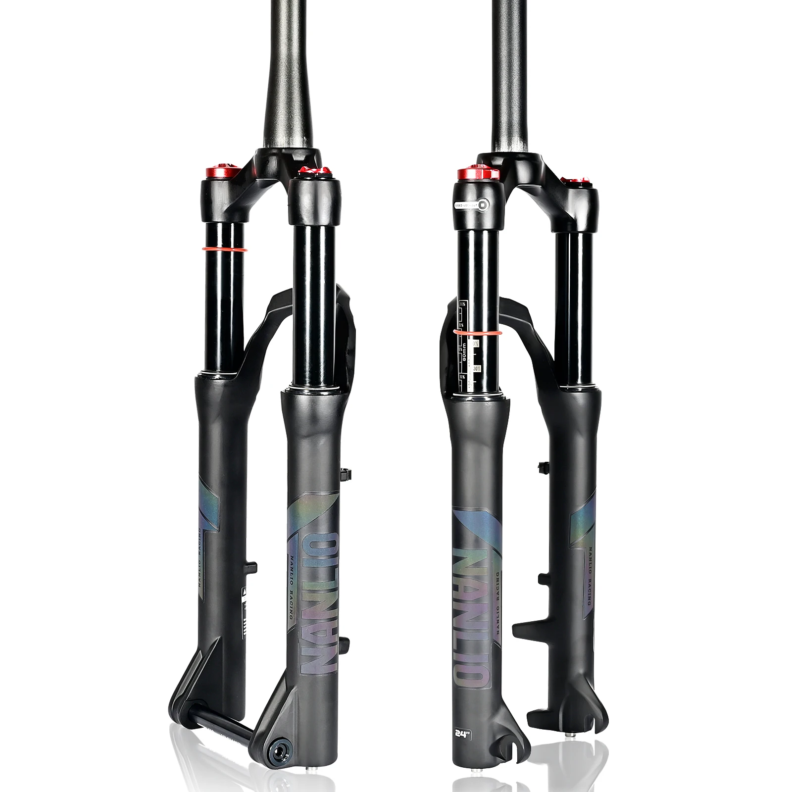 AliExpress NANLIO Youth MTB Air Suspension Fork 20 24 Inch 100 120 140mm Travel Lockout Oil Damping 100x9 100x15 Kids Bike Fork