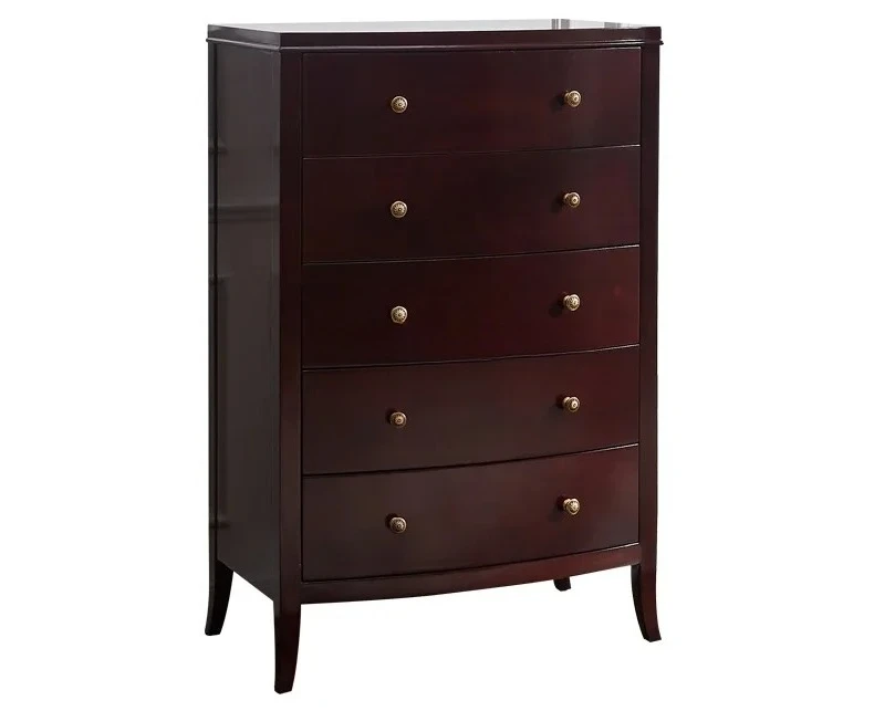 

American light luxury solid wood chest of drawers, simple small apartment storage storage high cabinet
