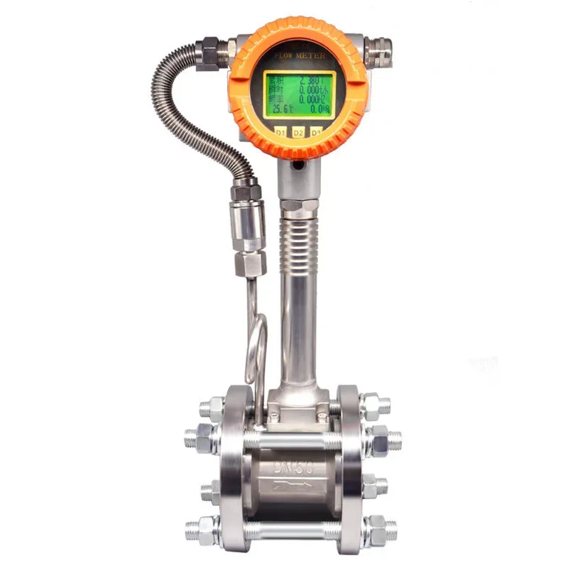 Vortex Flow Meter, DN32/DN40 Flanged Connection, 4–20 MA and RS-485 Output, Suitable for Steam, Compressed Air