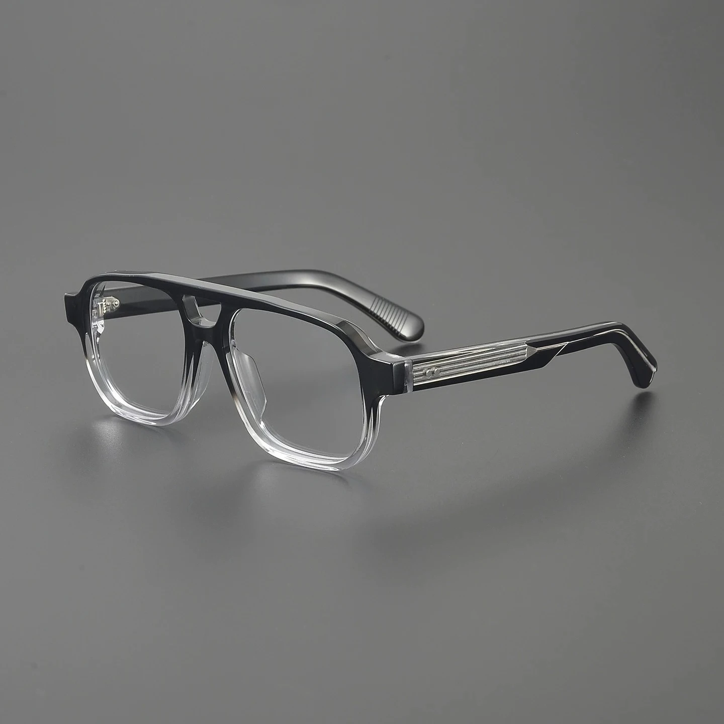 High Quality Acetate Double Bridges Men Anti Blue Light Reading Glasses Square Glasses Frame Women Myopia Eyewear Fake Eyelasses