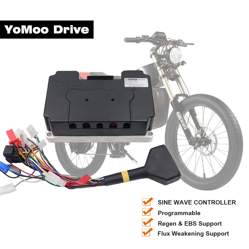 

Fardriver ND72450B Encoder Version 72V 200A For 3KW-5KW Motor BLDC Sine Wave Motor Controller For Electric Bicycle Motorcycles