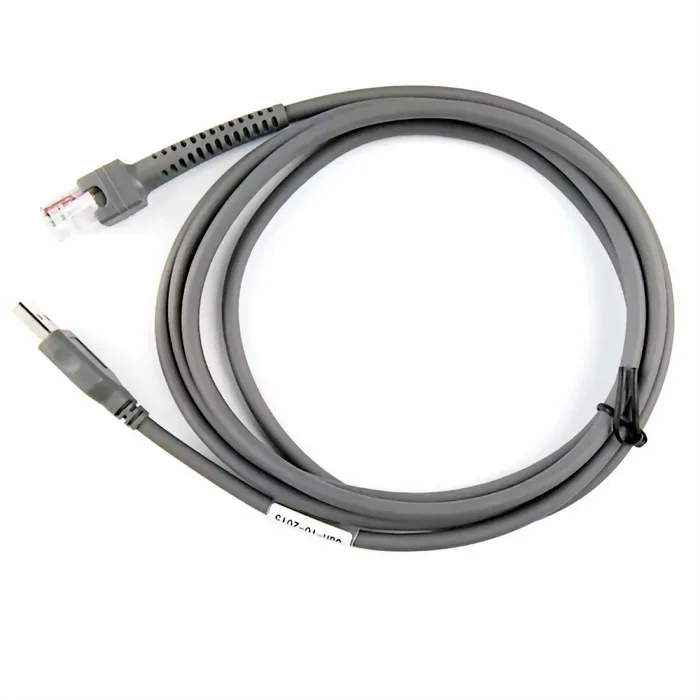 20x LS2208 USB to RJ45 Cable 7ft 2mtr CBA-U01-S07ZAR Gray for Barcode Scanner Reader Ls2208ap Ls1203 Ls4208 Ls4278 Ds6707 Ds6708