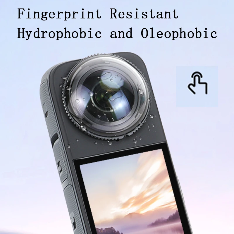 Hochwertige Objektivschutzvorrichtungen für Insta 360 X6 X5 X4 Kunststoff / Glas Standard-Objektivschutzabdeckung für Insta360 X5 4 X6 Zubehör – Detail 2