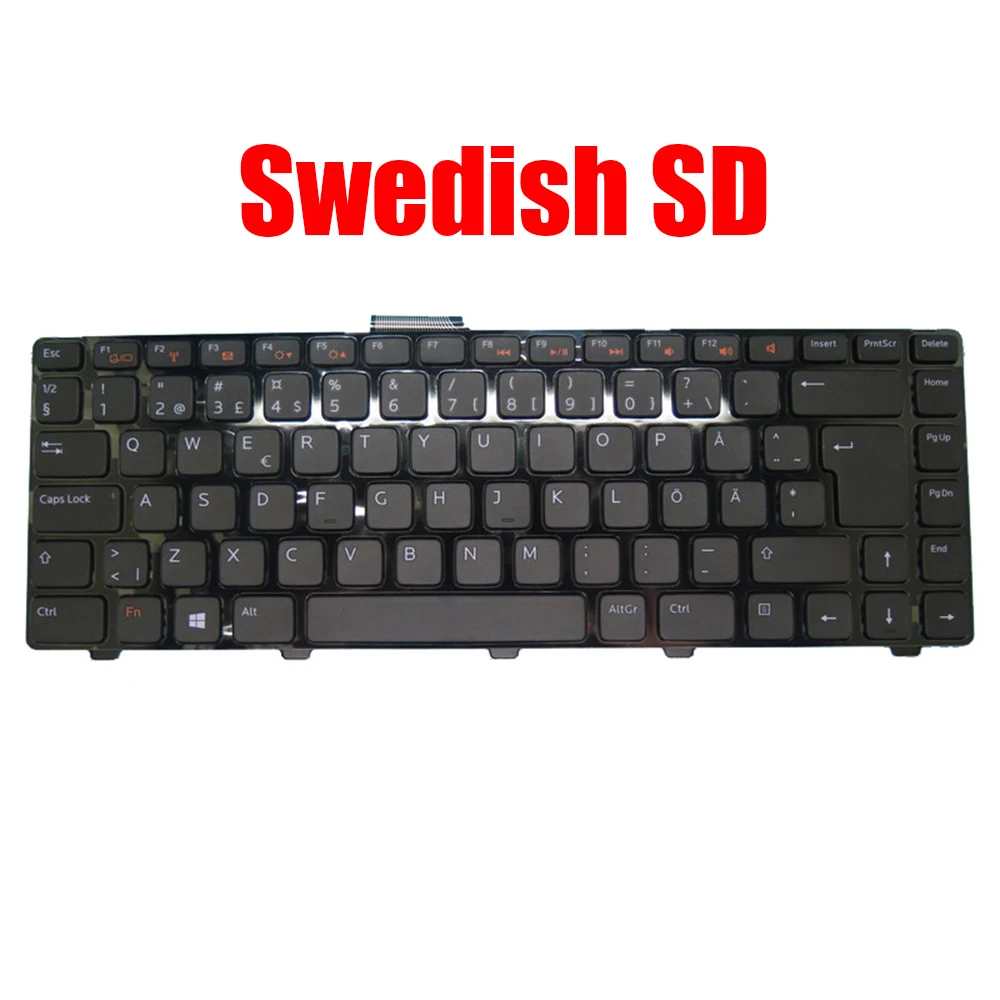 NL GR SW KR SD Keyboard For DELL For Inspiron N4120 M4040 N4050 5420 N4110 7420 N411Z N5040 N5050 5520 7520 M411R M421R M5040