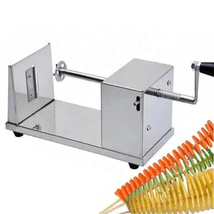 Commercial Manual Stainless Steel Twisted Potato Holder Tornado Spiral Potato Cutter Slicer Machine