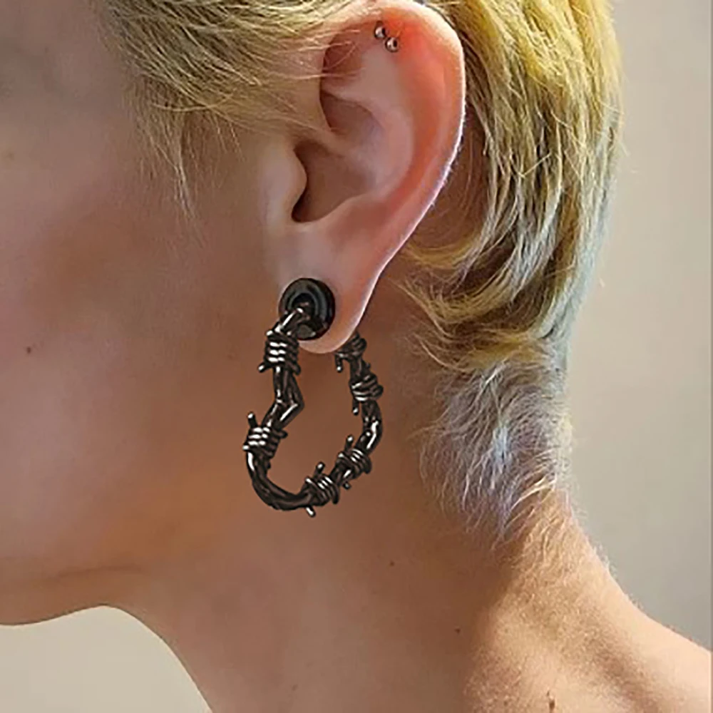Giga 2er-Set 5mm (4g) Herzförmige Chirurgenstahl-Ohrgewichte für Dehnte Ohren, Hängende Piercings, Ohrhänger, Körperschmuck – Detail 10