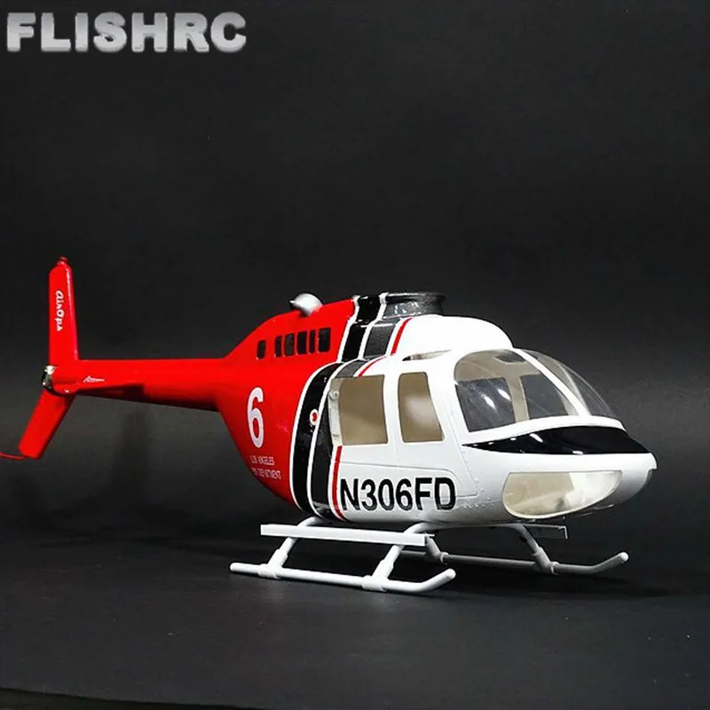 ROBEN 450 Bell 206 Scale Fuselages Simulation Helicopter for 450PRO