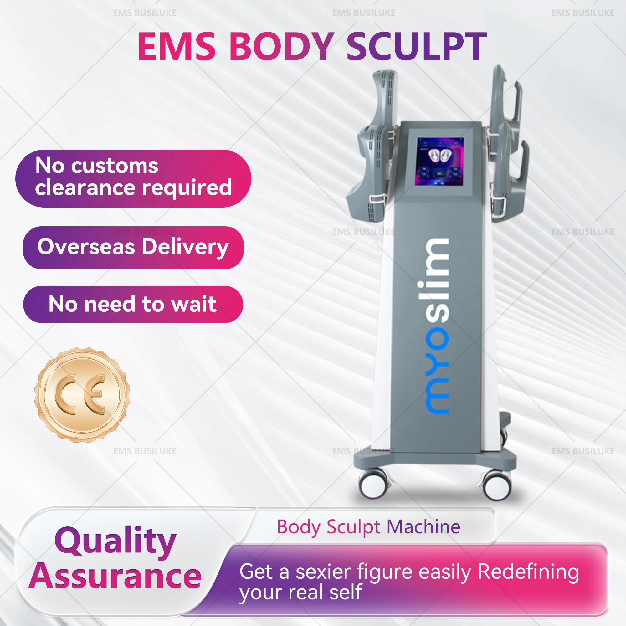 EMS Body Sculpt Machine Gesichtsverbrennung Fett zur Steigerung der Muskelstraffung der Haut Facelifting Shaping Abnehmen Gewichtsverlustgerät