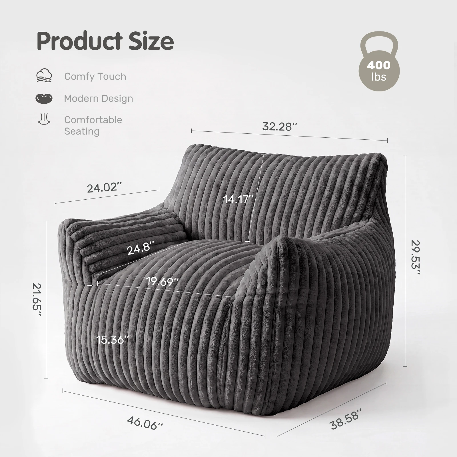 MCQ Living Room Bean Bag Sofa - Home Cinema Couch review and price