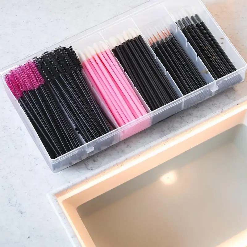 طقم فرش مكياج مكون من 228 قطعة مع صندوق تخزين - مجموعة هدايا فرشاة رموش الماسكارا هدية عيد الأم