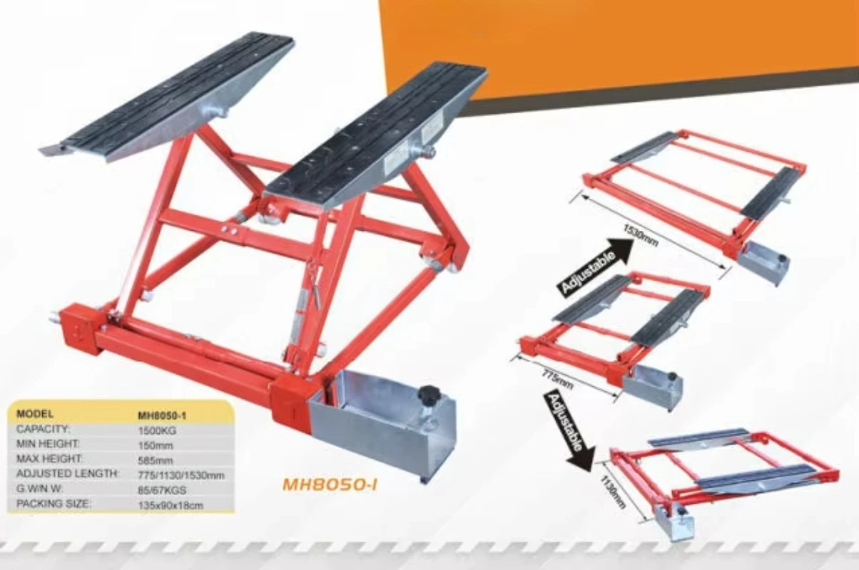 Hot Sale 1500kg Tilting Car Lifts Electric Mechanical Scissor Car Lift for Car Service MR8050