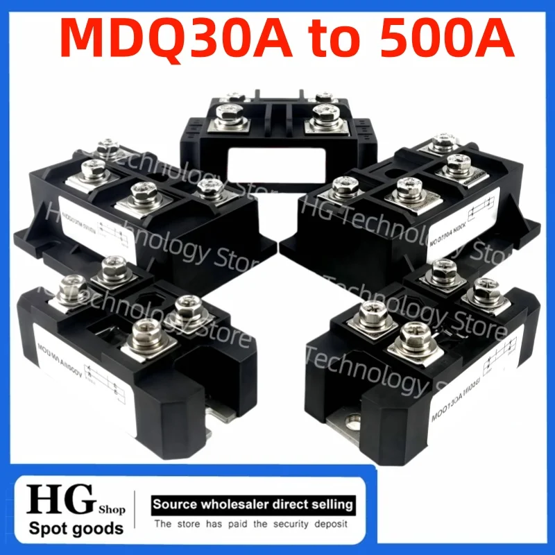 Original and brand new Single-phase rectifier bridge module MDQ30A to500A 1600V MDQ100A-16 MDQ250A 500A-16 High-power DC300A-16